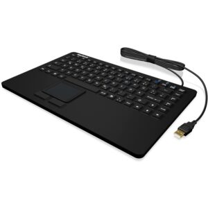 Tastierë me kabllo KeySonic KSK-5230IN me touchpad / German Layout - Zezë