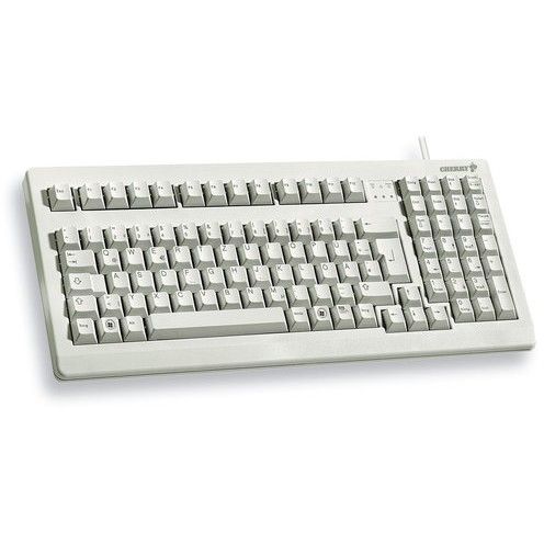 Tastierë me kabllo Cherry G80-1800 LPCDE-0 / QWERTZ Gjerman - Bardhë - Figura 2