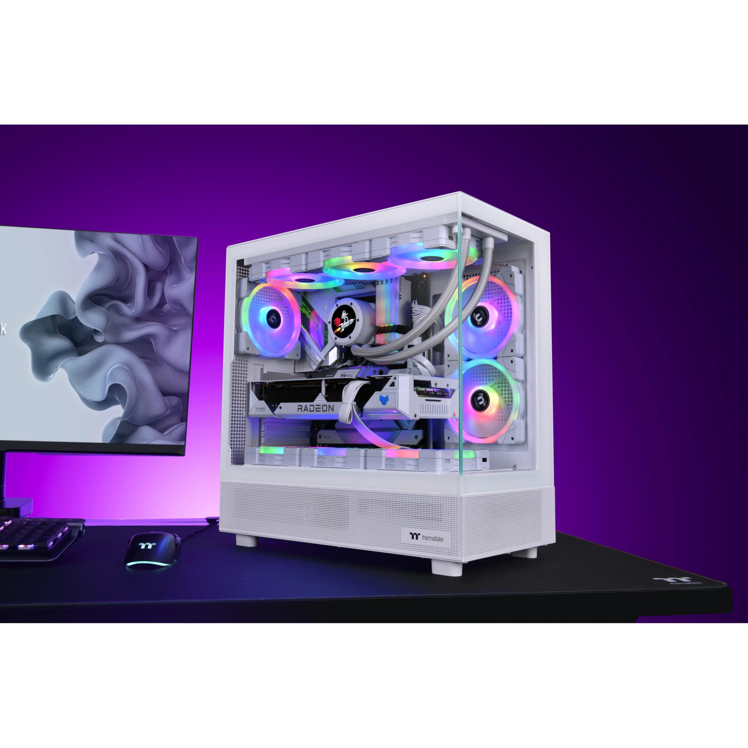 Kasë Thermaltake View 51 TG ARGB Tower - Bardhë - Figura 5