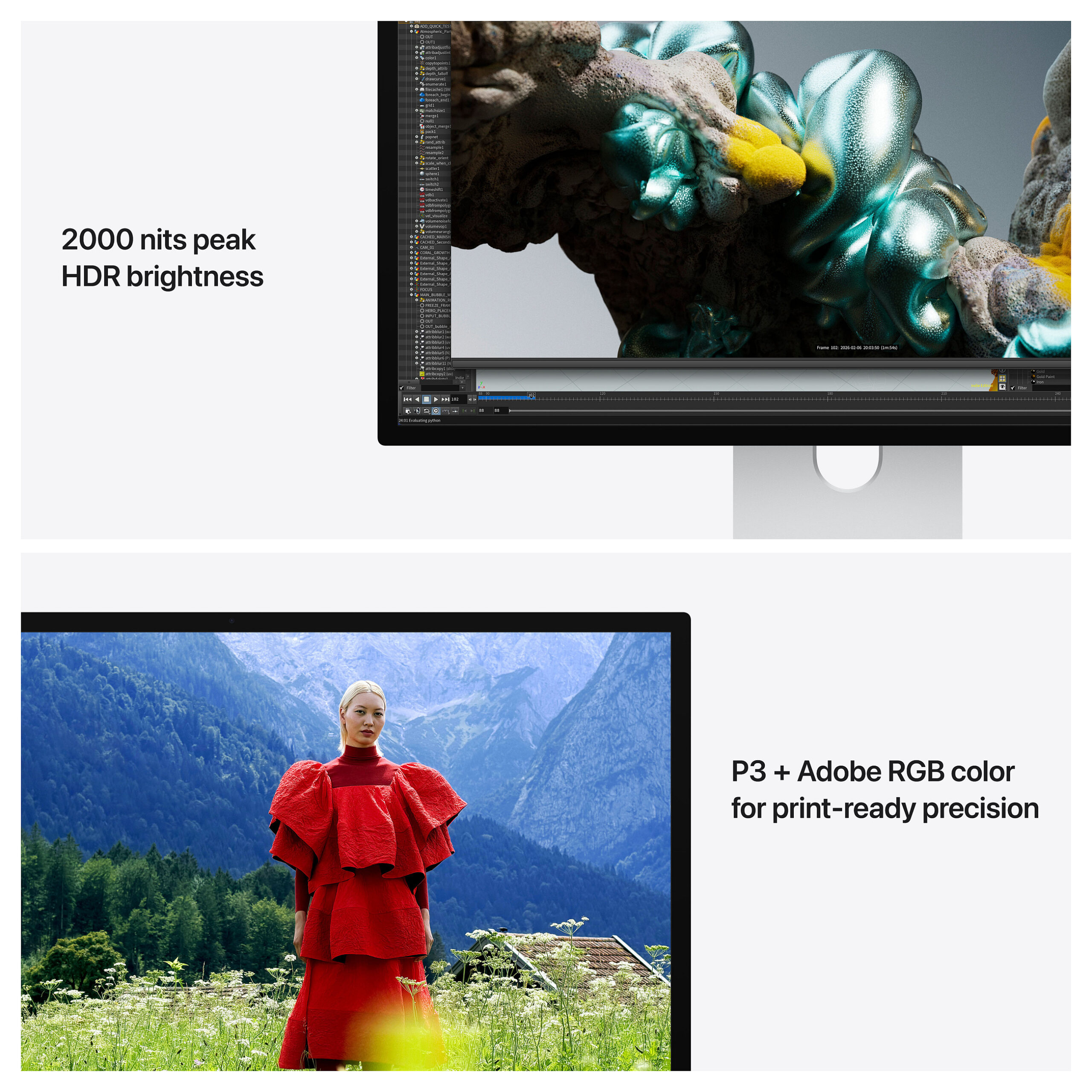Apple Studio Display XDR / 27"/ 5K Ultra HD LED / 120Hz / USB-C - Silver - Figura 4
