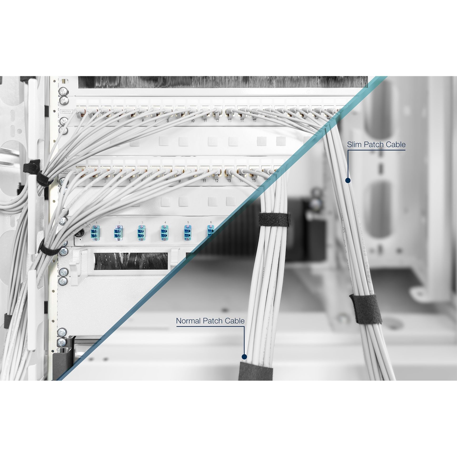 Kabllo për Rrjet DIGITUS CAT 6A U/FTP Slim / 10m – Gri - Figura 2