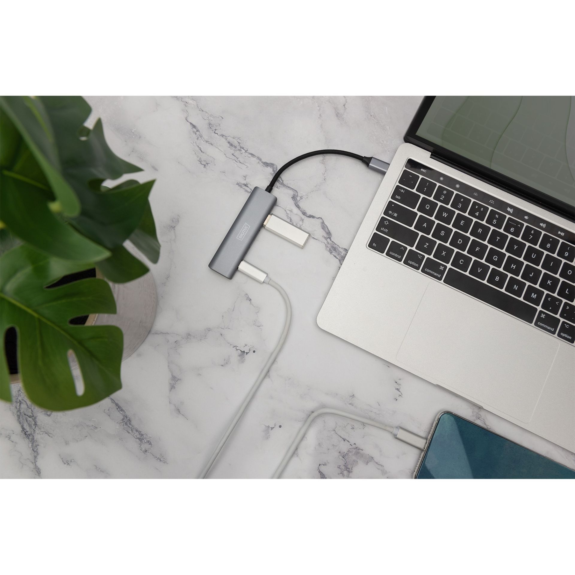 HUB USB‑C DIGITUS / 4‑Port (2x USB‑A 3.1 + 2x USB‑C 3.1) / Kabllo e integruar - Figura 4
