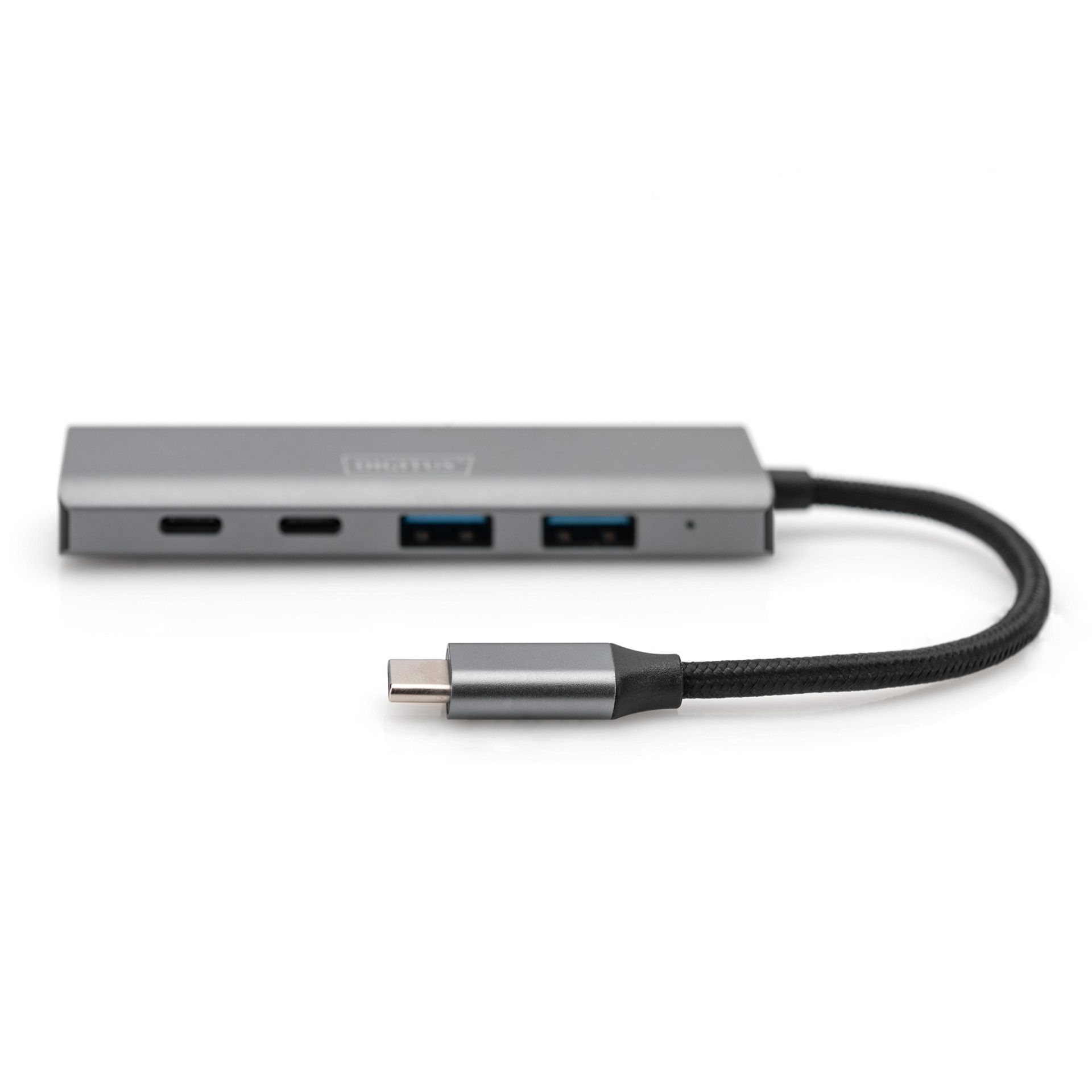 HUB USB‑C DIGITUS / 4‑Port (2x USB‑A 3.1 + 2x USB‑C 3.1) / Kabllo e integruar - Figura 2
