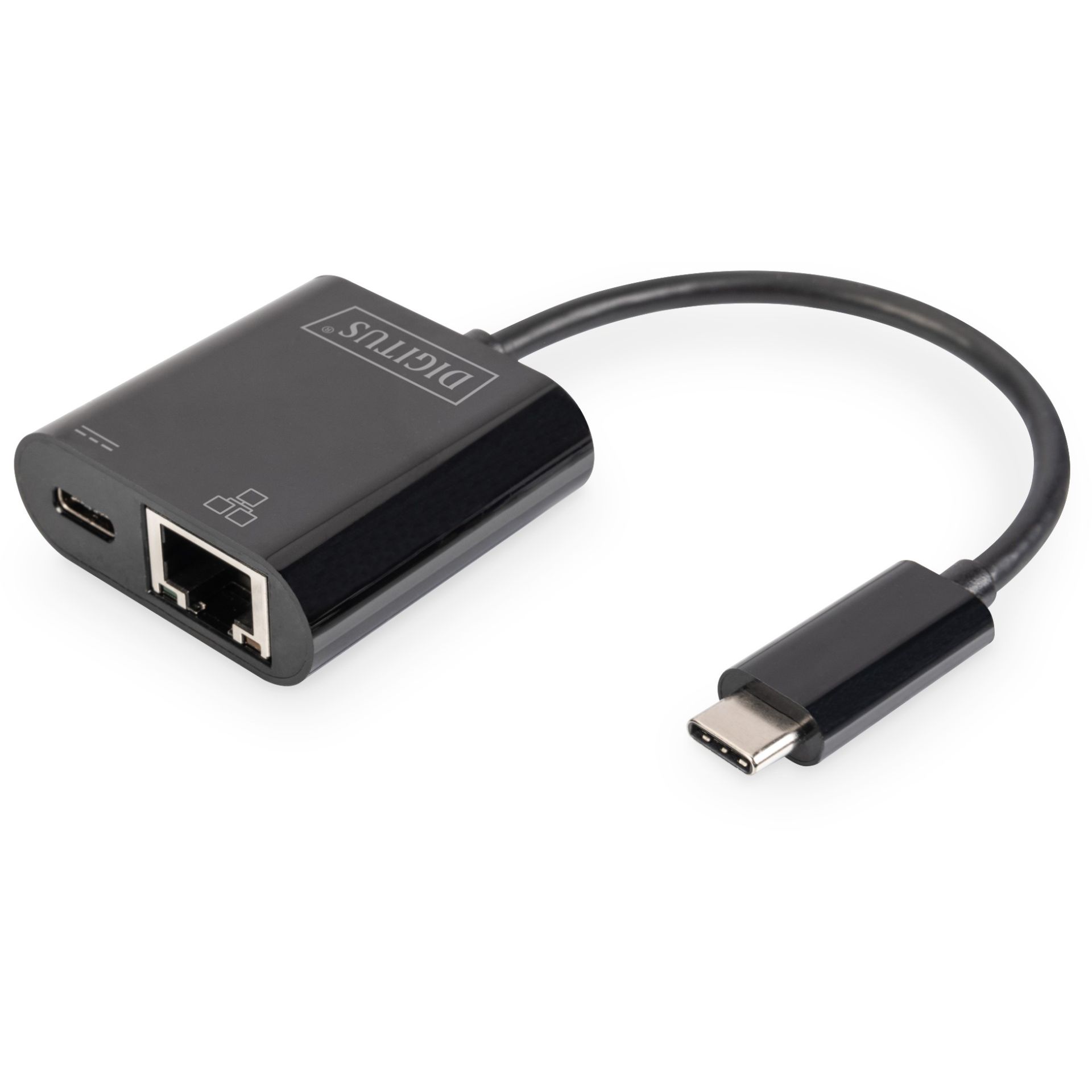 Adapter USB‑C DIGITUS → Gigabit Ethernet / PD Support