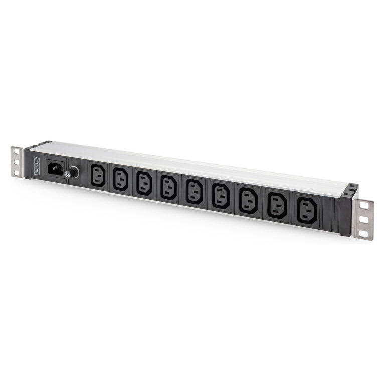 DIGITUS DN-95429 Rack PDU 1U 19" me 9x IEC C13, 10A, 230V, Hyrje IEC C14 – Power Distribution Unit