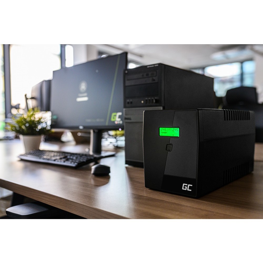 Green Cell UPS 1500VA / 900W – Line-Interactive UPS 230V with AVR, LCD & Surge Protection - Figura 3