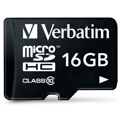 Kartë Memorie SD CARD 16GB Verbatim Premium MicroSDHC 80MB/s +Adapter - Figura 2