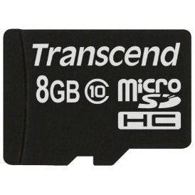 Kartë Memorie SD CARD 8GB Transcend Premium MicroSDHC 10MB/s