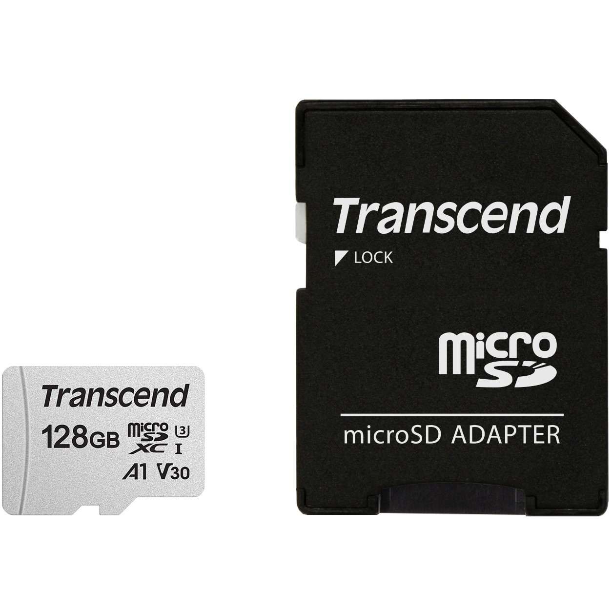 Kartë Memorie SD CARD 128GB Transcend 300S MicroSDXC 95MB/s +Adapter