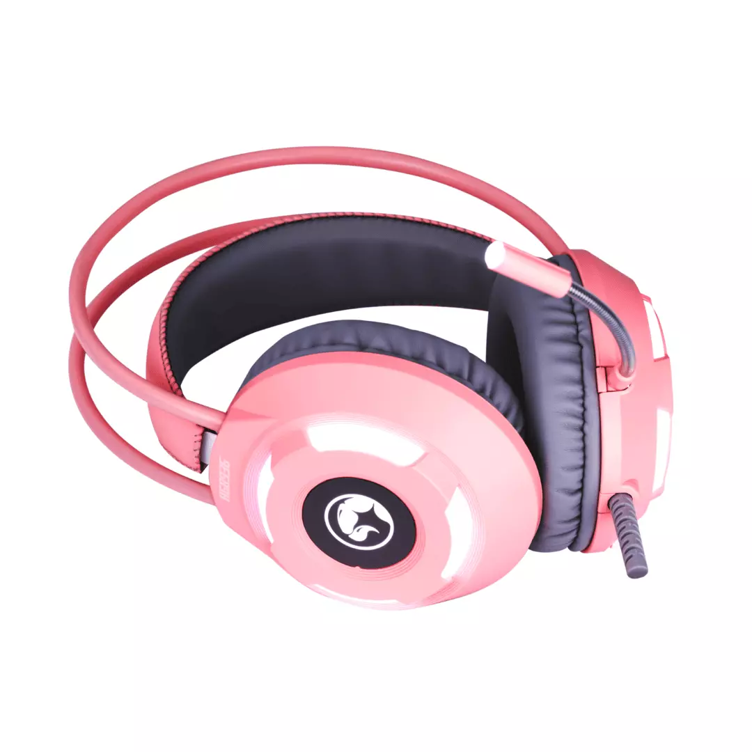 Kufje Gaming Marvo HG8936 / 20 Hz - 20 kHz / 21 Ohm / Me kabllo 2.1m / Pink - Figura 4