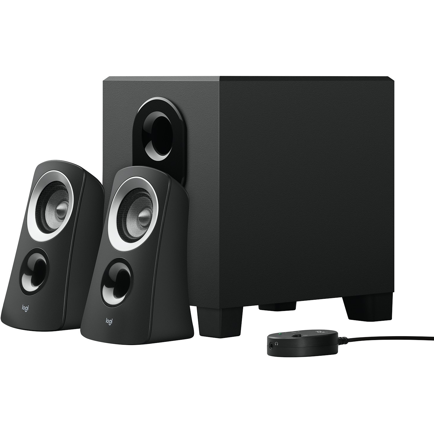 Logitech Z313 Altoparlantë 2.1 me Subwoofer 25W RMS, Wired, 3.5mm Jack – E Zezë - Figura 3