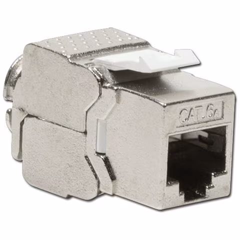 Aksesorë për rrjet LogiLink / Keystone / CAT6a RJ45 Jack / STP / AWG 22–26 / 360°