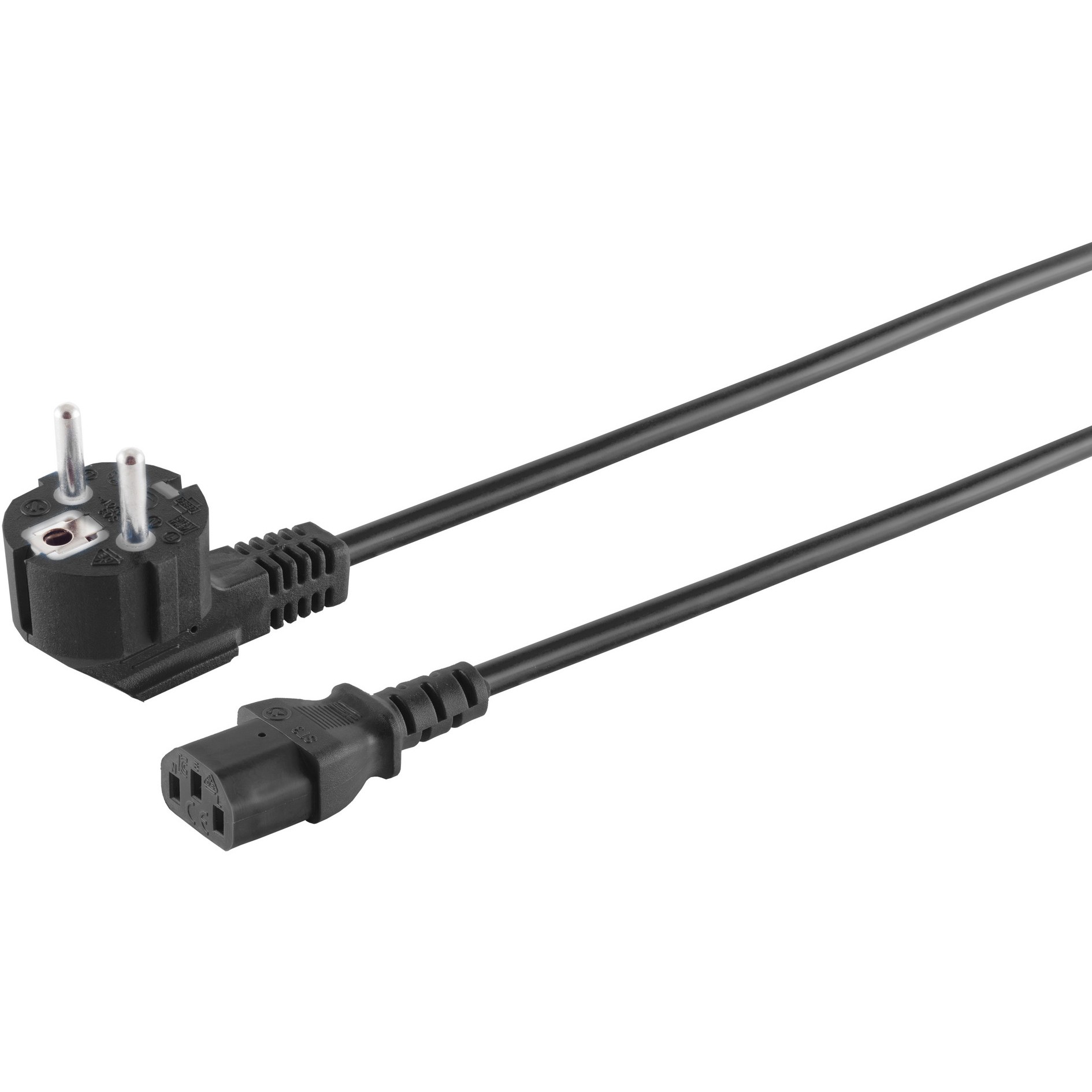 Kabllo për Furnizim me Energji Power Cable C13 / 1.8m - Zezë
