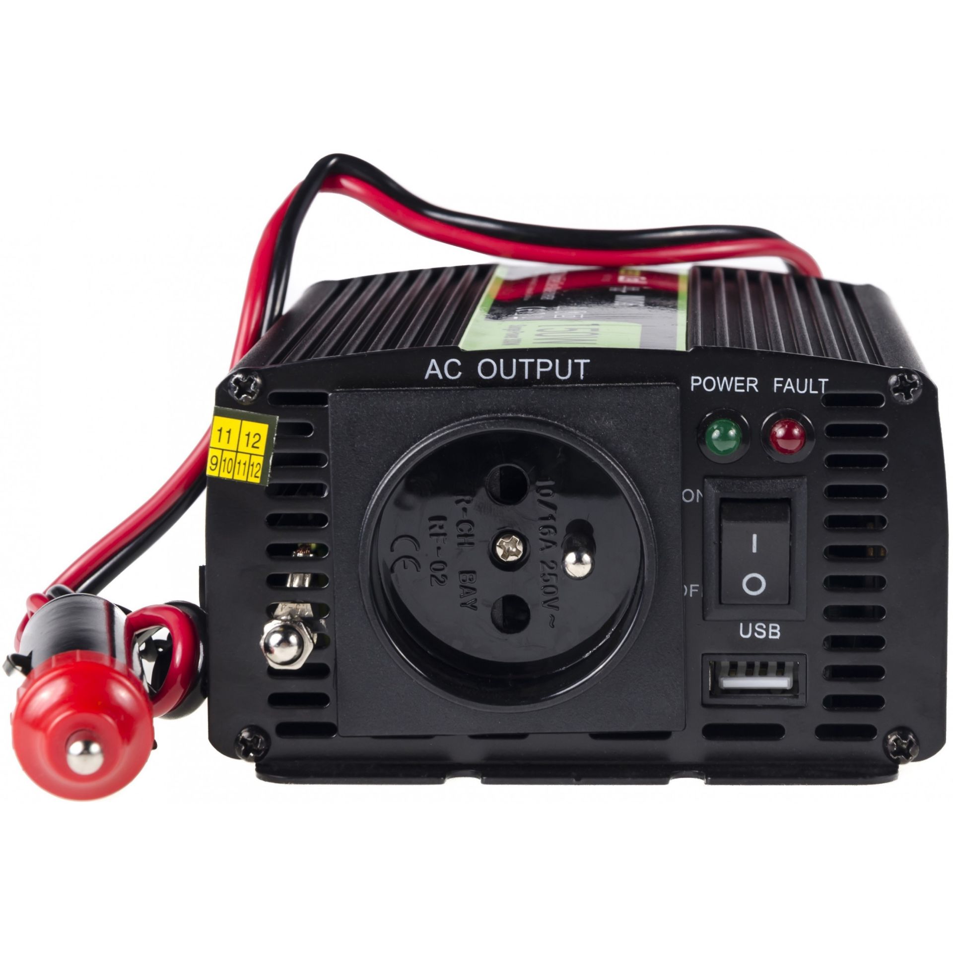 Green Cell Power Inverter KFZ – 12 V DC në 230 V AC, 150/300 W - Figura 2