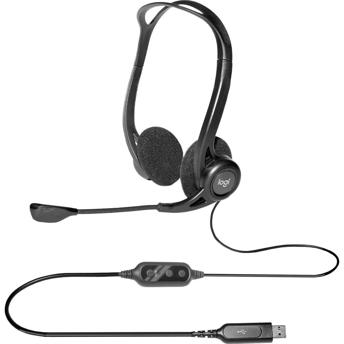 Kufje me kabllo Logitech PC960 USB Stereo Headset OEM të zeza - Figura 4