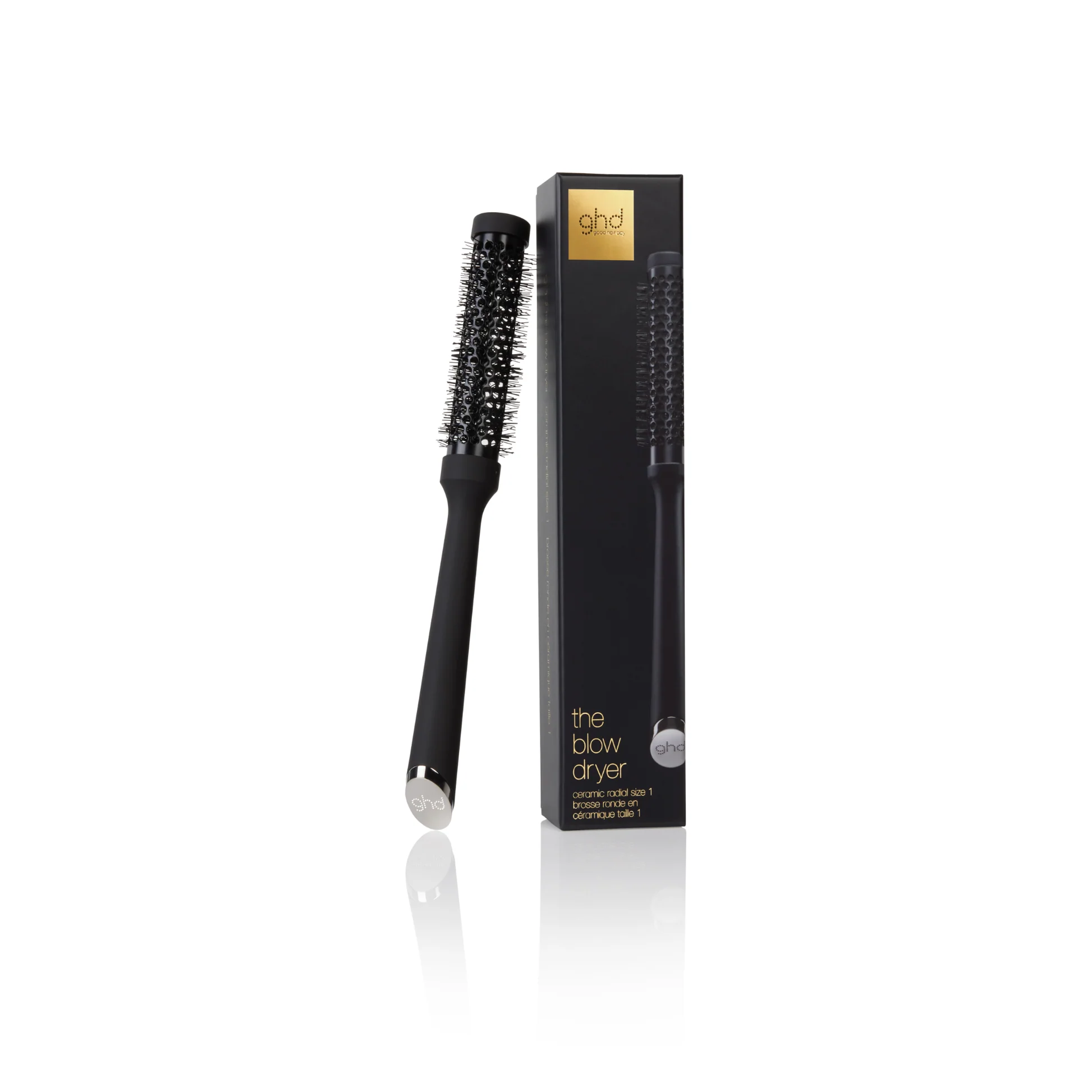 Stilues për Floke Ghd The Blow Dryer / Round Brush / 25 mm - Zezë