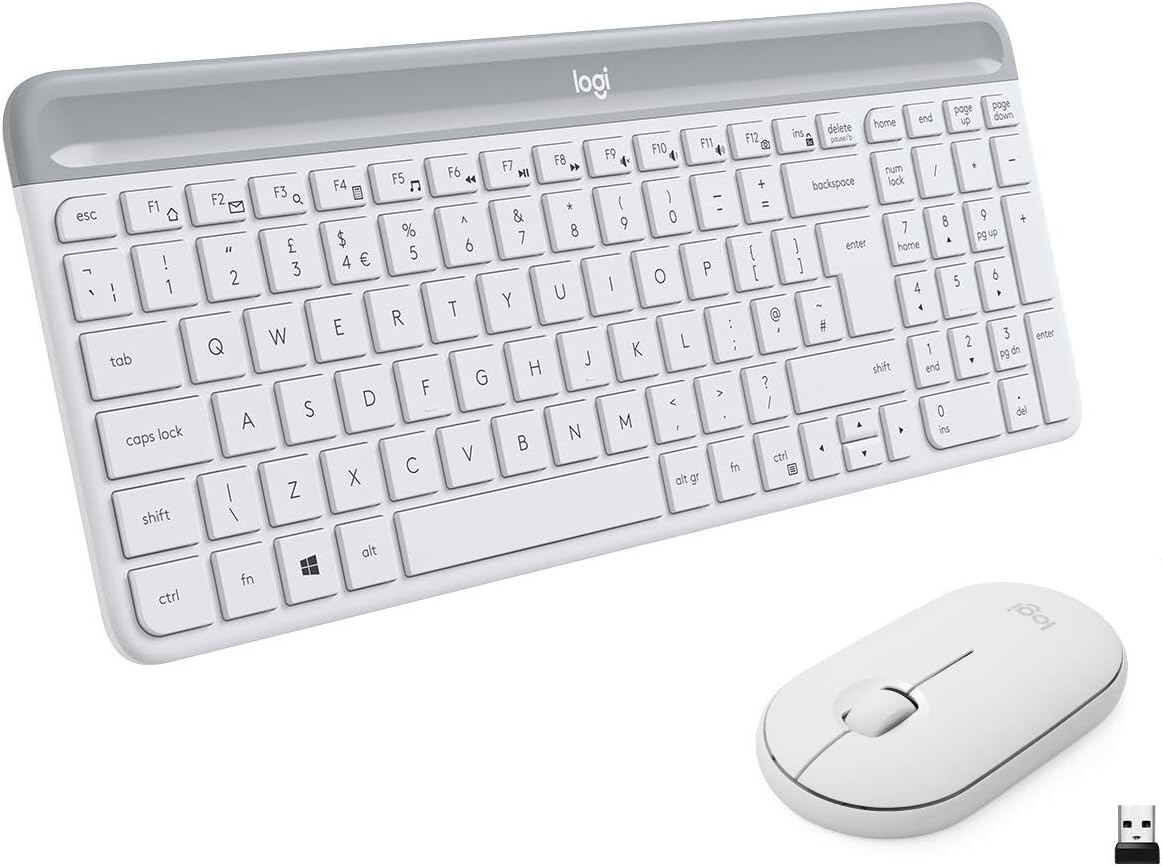 Combo (Tastierë & Maus) Logitech MK470 Slim Wireless Combo / AZERTY FR - Bardhë - Figura 4