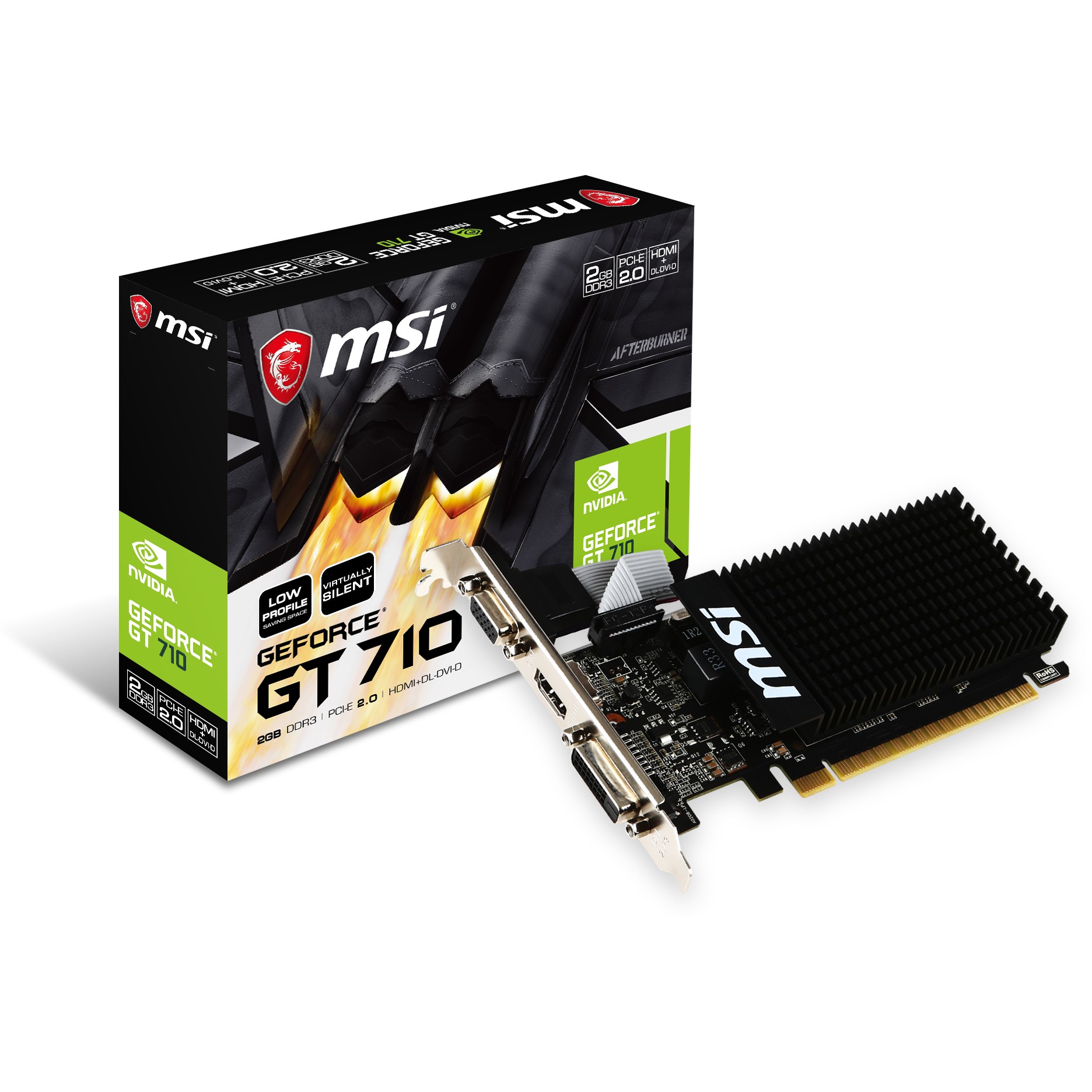 Kartelë grafike NVIDIA GT 710 2GB DDR3 MSI LP - Figura 2