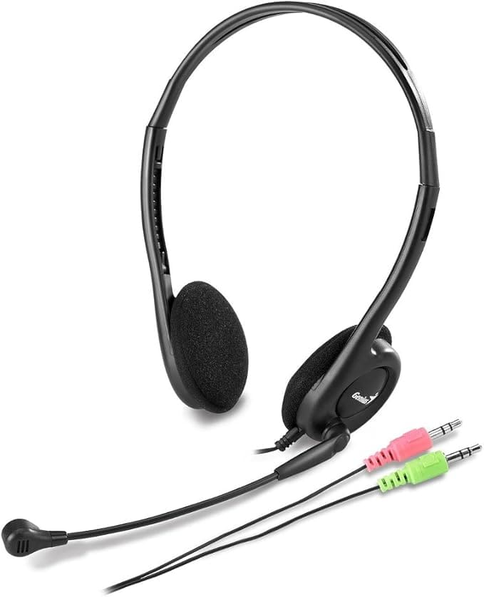 Kufje Genius HS-200C / Për PC / On Ear / Me mikrofon / 3.5 mm / 20Hz - 20KHz / 105 dB / Adujstable / Lightweight / Me kabëll / E zezë - Figura 4