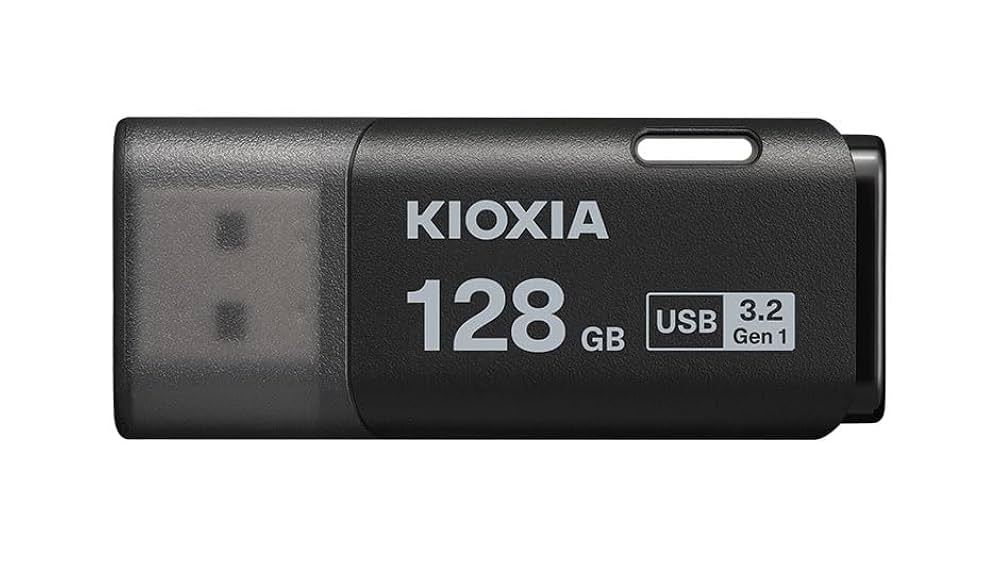 USB Flash Drive STICK KIOXIA USB 3.0 TransMemory U301 128GB - e zezë