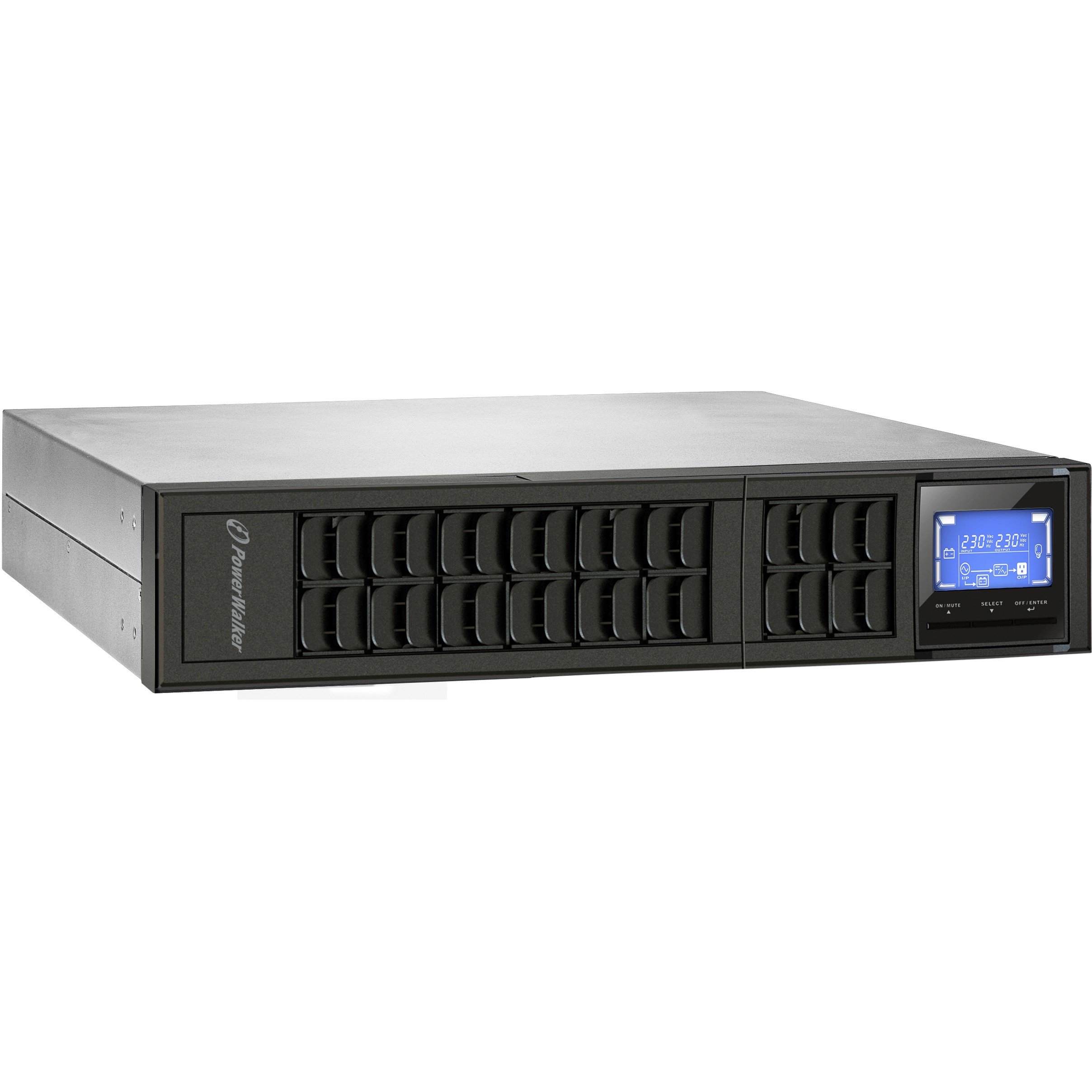 BlueWalker PowerWalker VFI 2000CRM – 2000VA Online Double-Conversion UPS Rack 2U with Pure Sine Wave (230V)