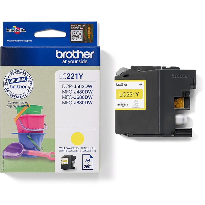 INK Brother LC221Y Ink Cartridge – Verdhë - Figura 4