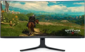 Monitor Gaming Dell AW3423DWF / 34" / UWQHD OLED / Curved / 165Hz / 0.1ms / DisplayPort + USB - Zezë