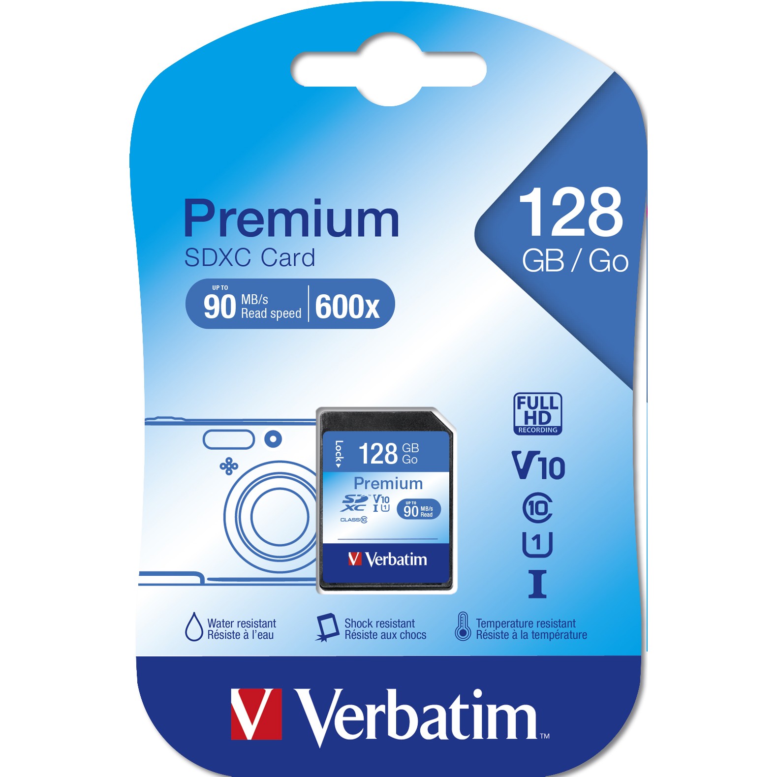 Kartë Memorie SD CARD 128GB Verbatim Premium XC 90MB/s - Figura 2