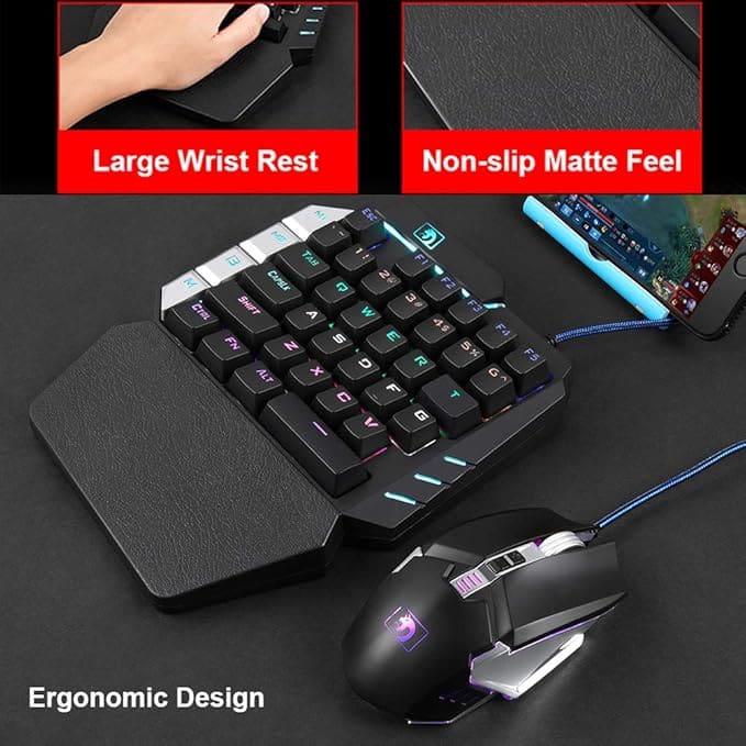 Tastierë Gaming LexonElec K109 / Mekanike / Anti-Ghosting / LED / E zezë - Figura 5