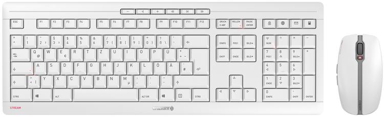 Combo (Tastierë & Maus) Cherry STREAM Desktop / Wireless / AZERTY / Belgian Language - Gri