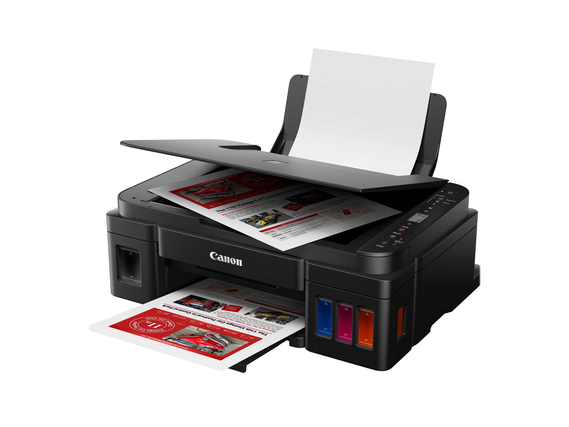 Printer Inkjet MFP PIXMA G3410 / Print, Scan, Copy / A4 / Color / Up to 8.8 ppm / Wifi, USB / e zezë - Figura 2