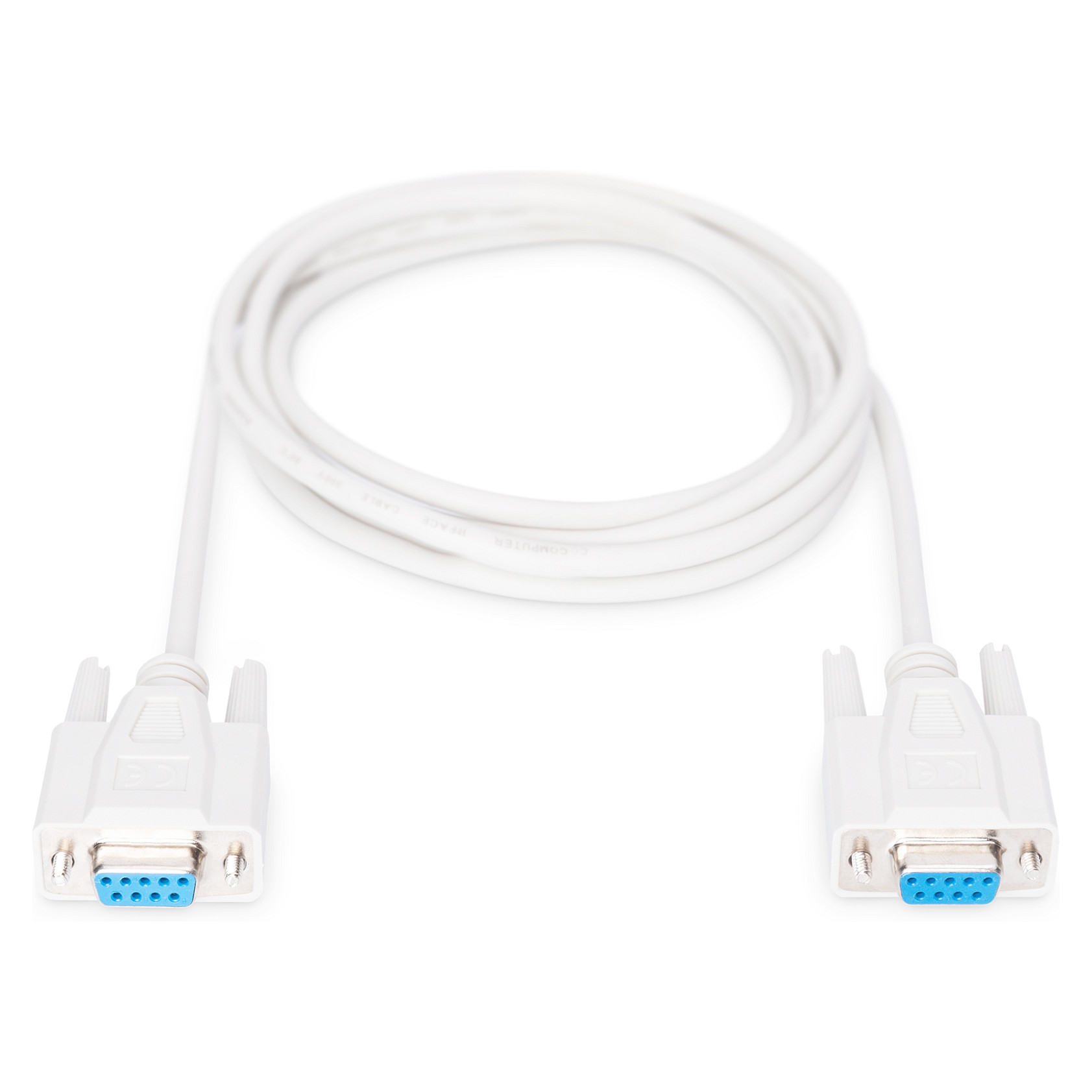 Kabllo D-Sub DIGITUS D-Sub9 (Bu/Bu) / 2 m - Bardhë - Figura 2