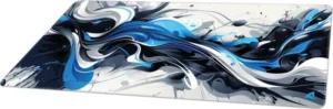 Mauspad Sharkoon SKILLER SGP35 D6 XXL / 900 x 400 x 3 mm – Blu/Zezë/Bardhë