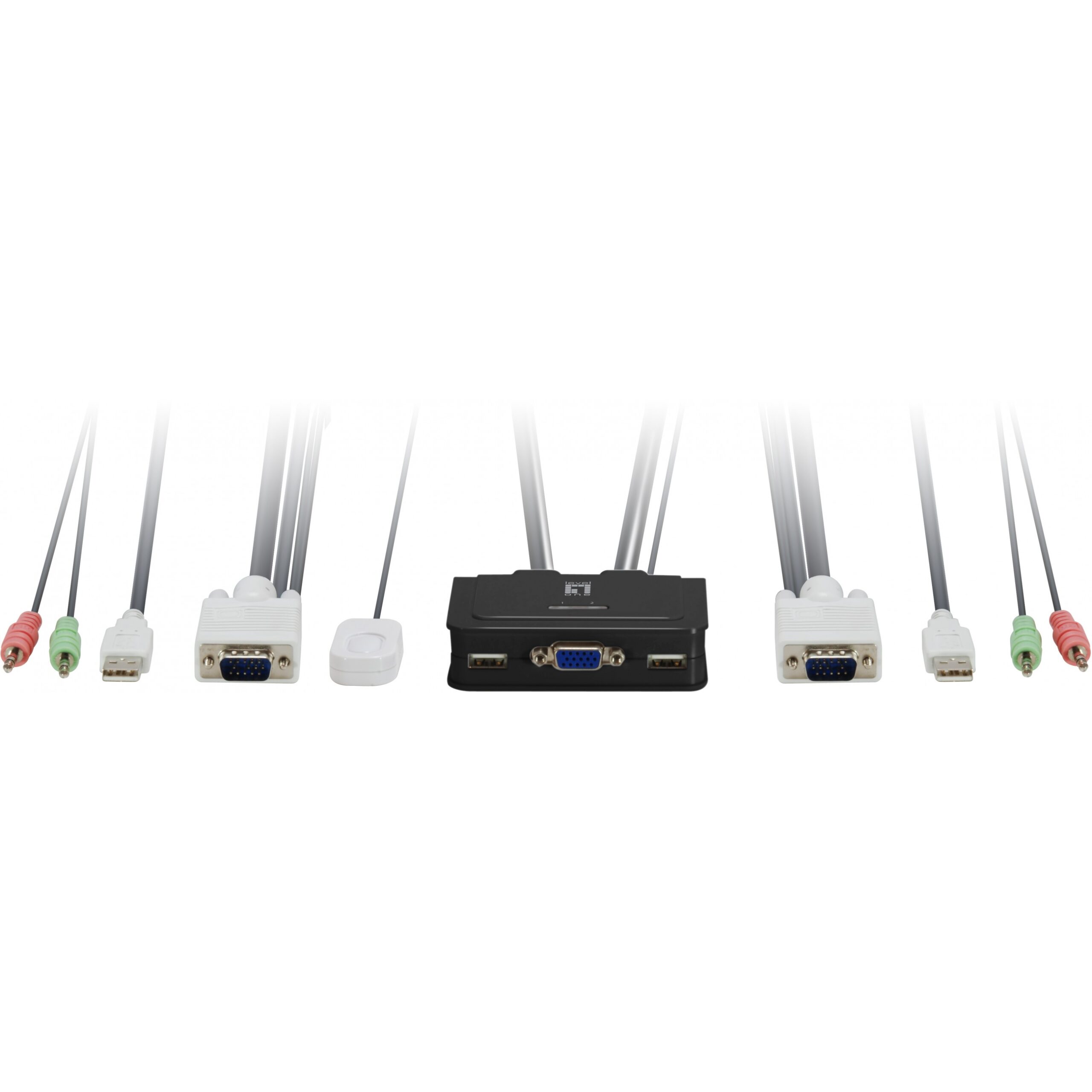 LevelOne KVM Switch / 2x USB + Audio