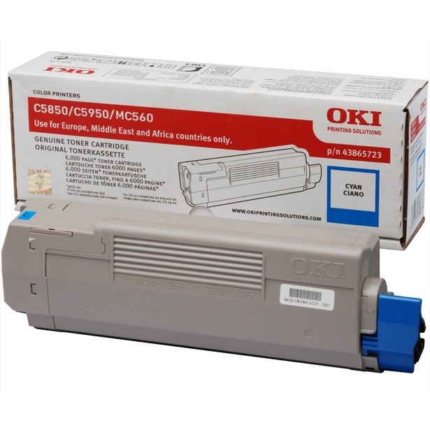 Toner OKI 43865723 / 6.000 faqe – Blu