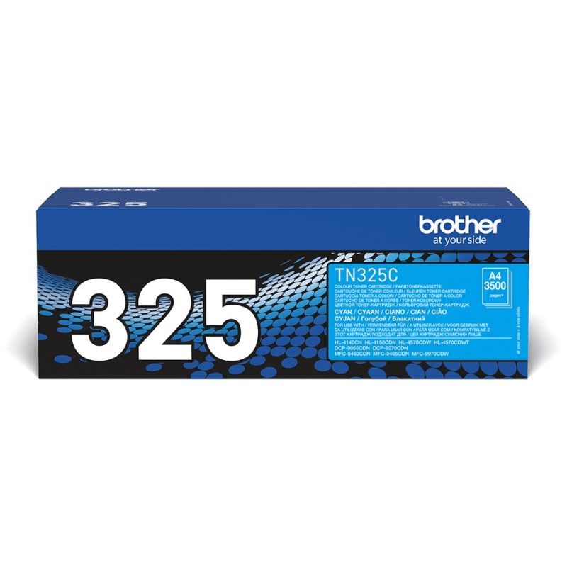 Toner Brother Original Cartridge TN-325C / Up to 3,500 Pages (ISO/IEC 19798) - Blu