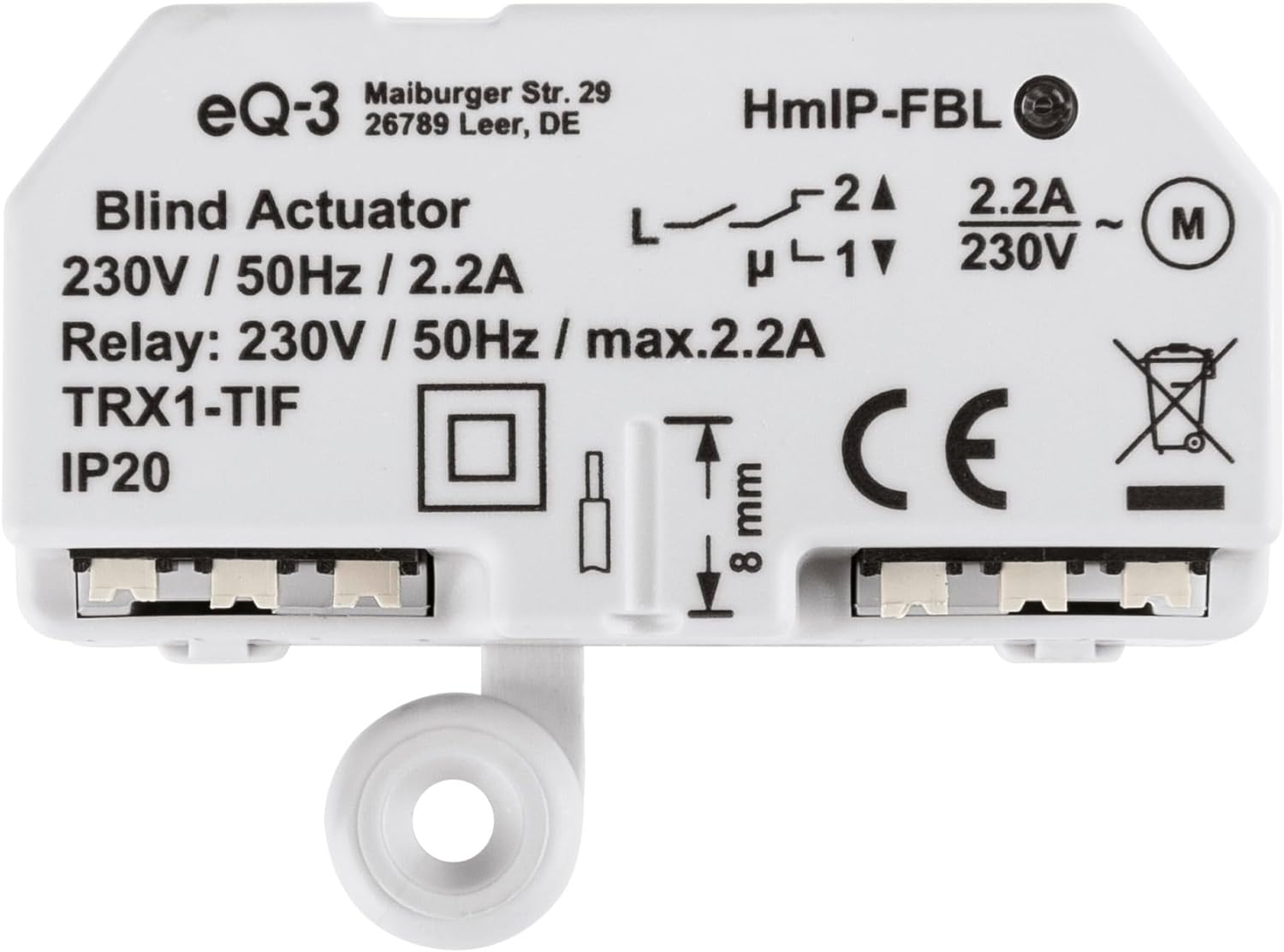 Homematic IP Rollladenaktor – Unterputz