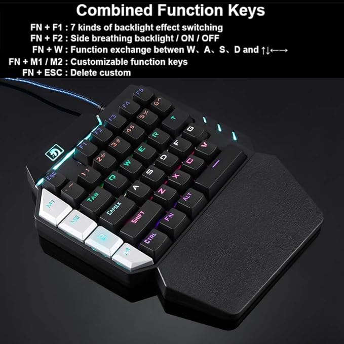 Tastierë Gaming LexonElec K109 / Mekanike / Anti-Ghosting / LED / E zezë - Figura 3