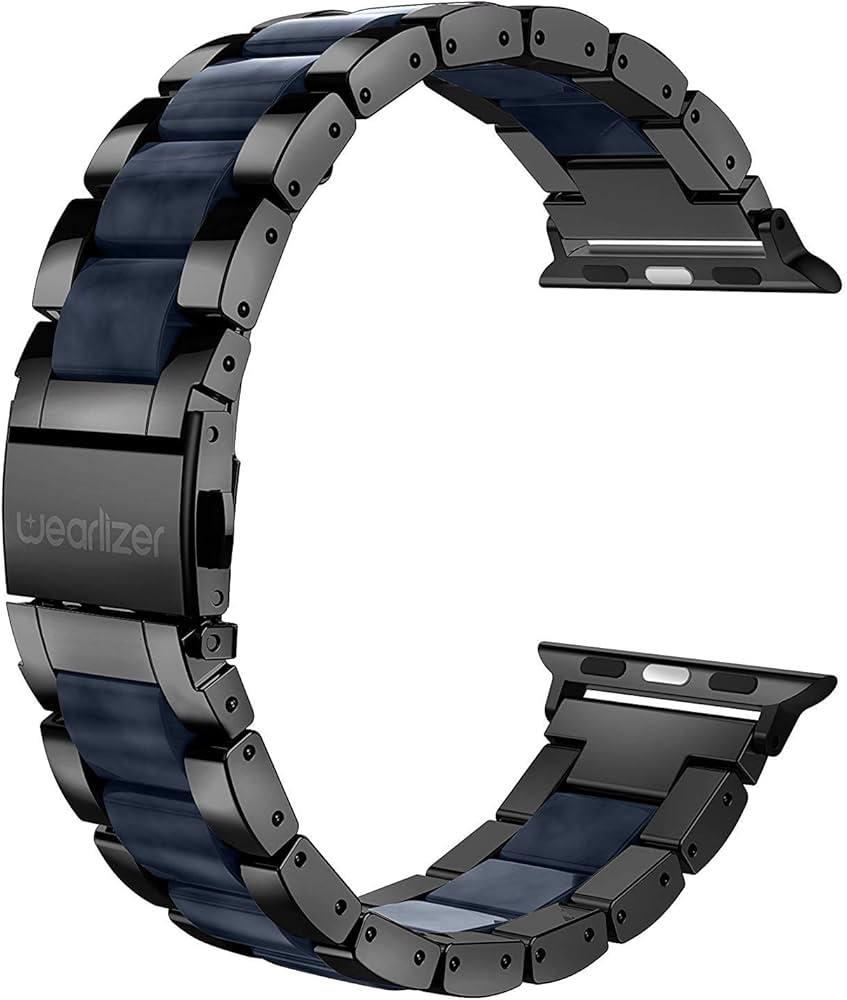 Premium Plus Band for Apple Watch 42/44/45/46/49mm – Gri / Blu - Figura 3
