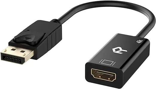 Konverter Display Port në HDMI-4K / Ultra HD / 20cm / I zi