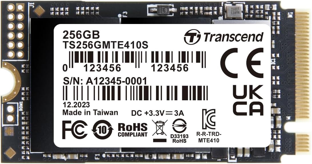SSD të Brendshme 256GB M.2 TRANSCEND 2242 PCIe Gen4x4 NVMe 3D TLC DRAM-less