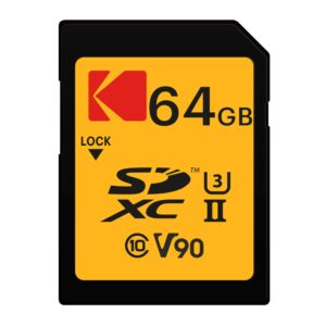 Kartë Memorie SD CARD Kodak 64GB UHS-II U3 V90 Ultra Pro