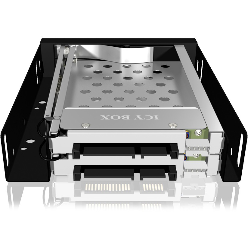 Aksesorë për disqe Hot-Swap Frame: 2× 2.5" SATA to 2× SATA host, trayless design, for 3.5" drive bay – ICY BOX. - Figura 5