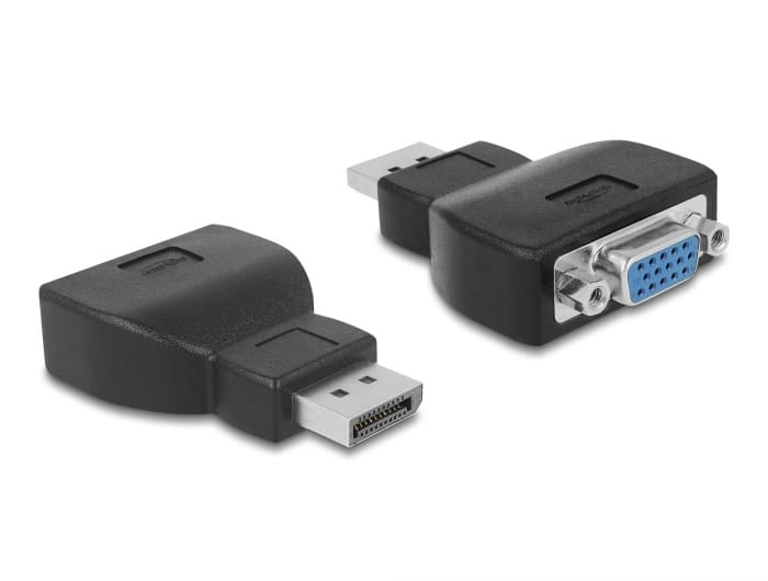 Konverter Display Port / Mashkull në VGA Femer / I zi - Figura 2