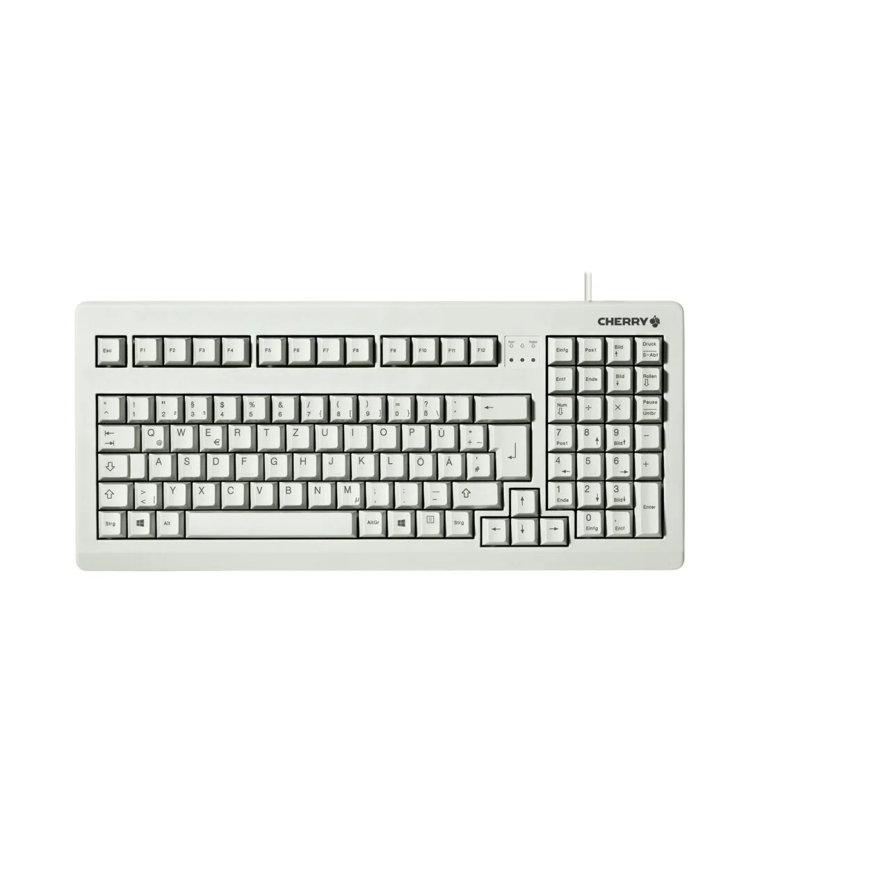 Tastierë me kabllo Cherry G80-1800 LPCDE-2 / QWERTZ Gjerman - Zezë - Figura 2