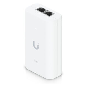 Ubiquiti U-POE++ 60W Gigabit PoE++ Injector White | 802.3bt Power Adapter for UniFi Devices