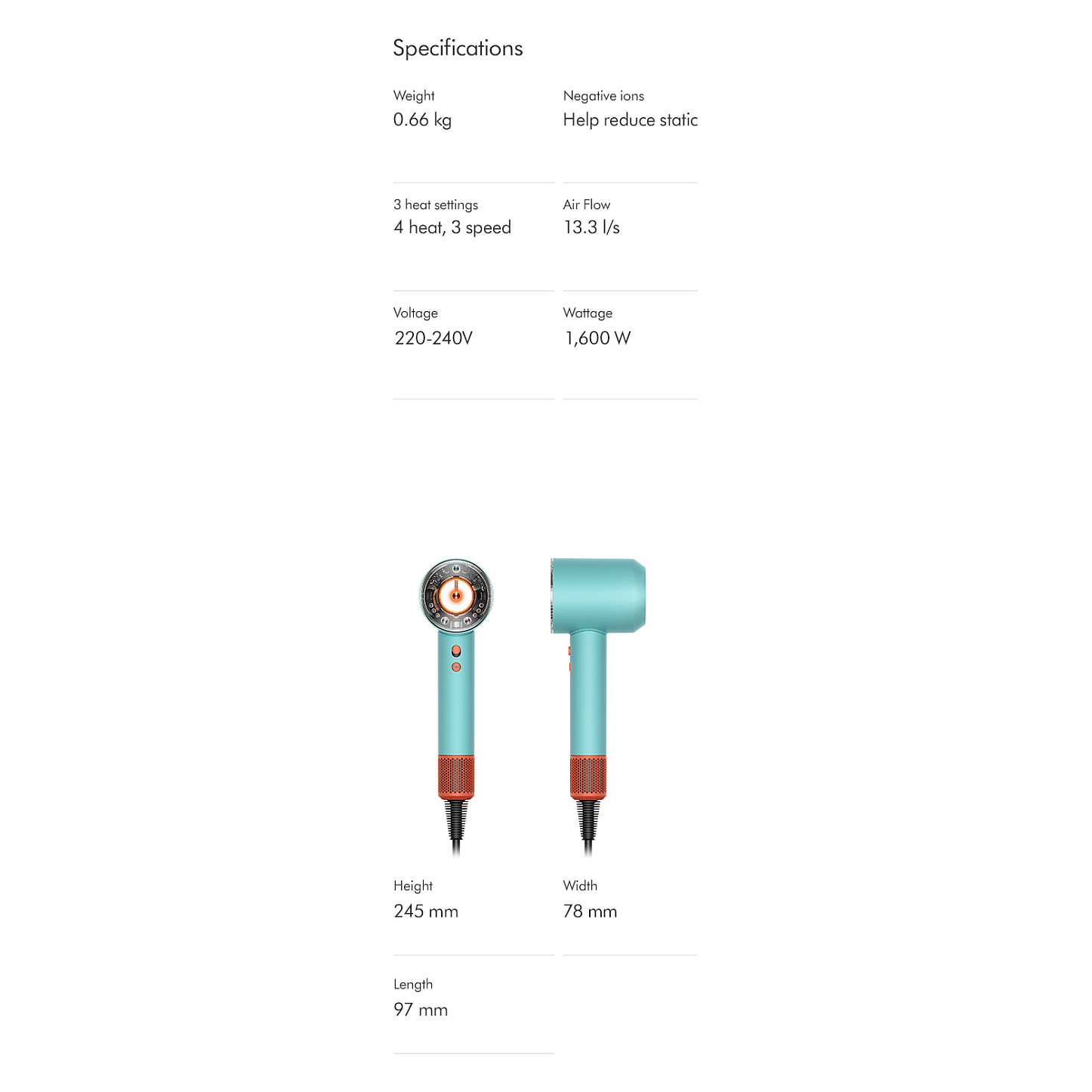 Dyson Supersonic Nural – Ceramic Patina / Topaz - Figura 3