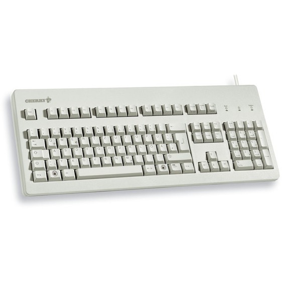 Tastierë me kabllo Cherry G80-3000 LPCDE-0 / USB / QWERTZ Gjerman - Gri - Figura 2