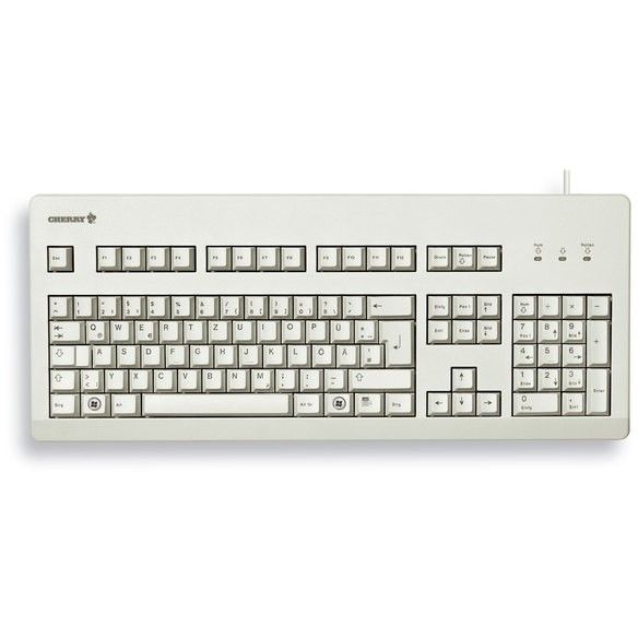 Tastierë me kabllo Cherry G80-3000 LSCDE-0 / QWERTZ Gjerman - Gri