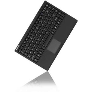 Aksesorë për tablet KeySonic ACK-540U+ MINI / Me touchpad & SoftSkin / QWERTZ Gjerman - Zezë